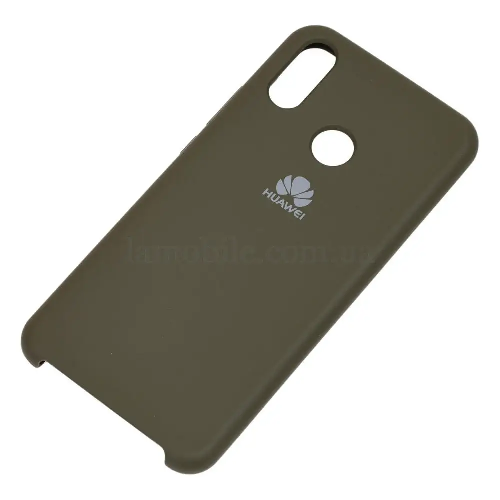 Чехол для Huawei P Smart Plus Silky Soft Touch "оливковый"