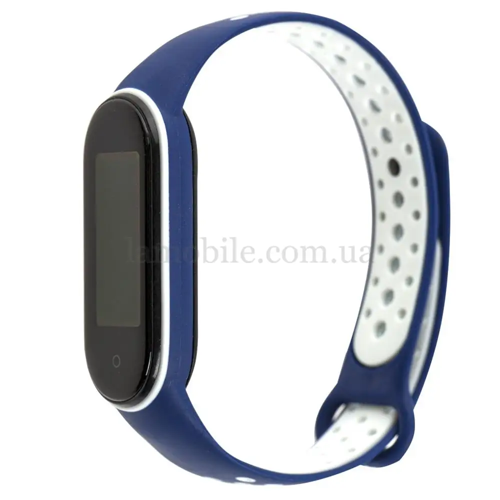 Ремешок для Xiaomi Mi Band 5 Sport Nike dark blue / white