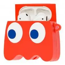 Чохол для AirPods 1/2 Pac-Man червоний