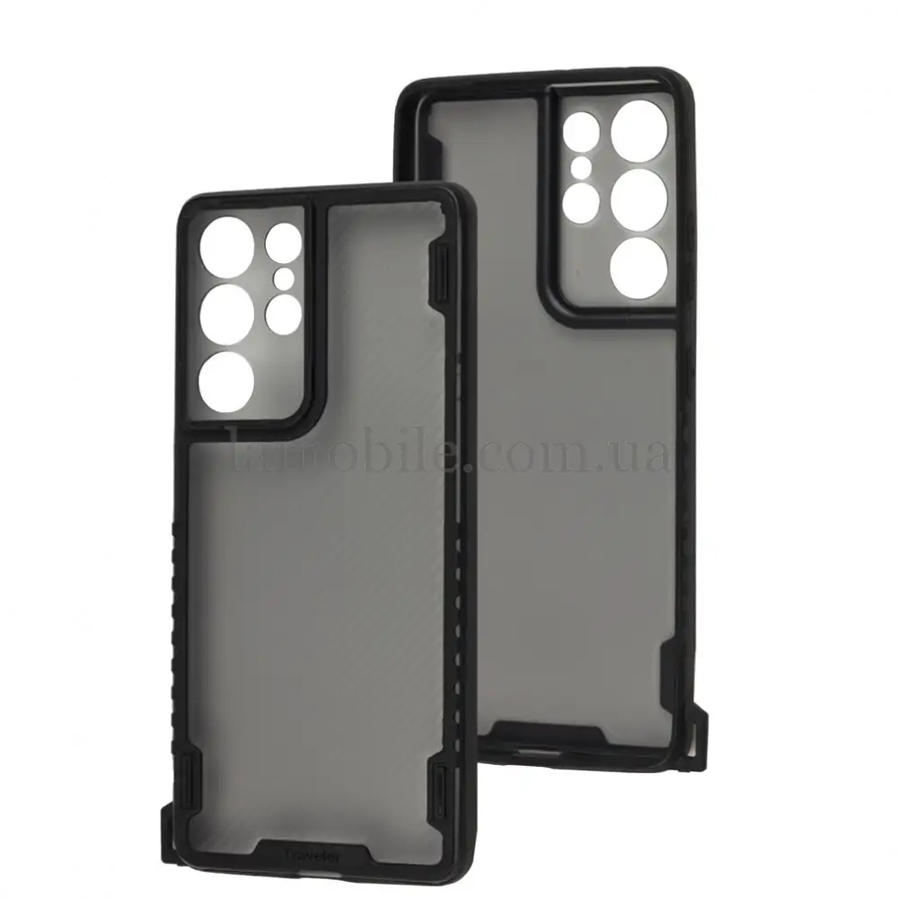 Чохол для Samsung Galaxy S21 Ultra (G998) Carbon strap black