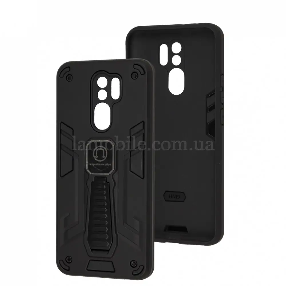Чохол для Xiaomi Redmi 9 Armor Magnetic ударостійкий чорний