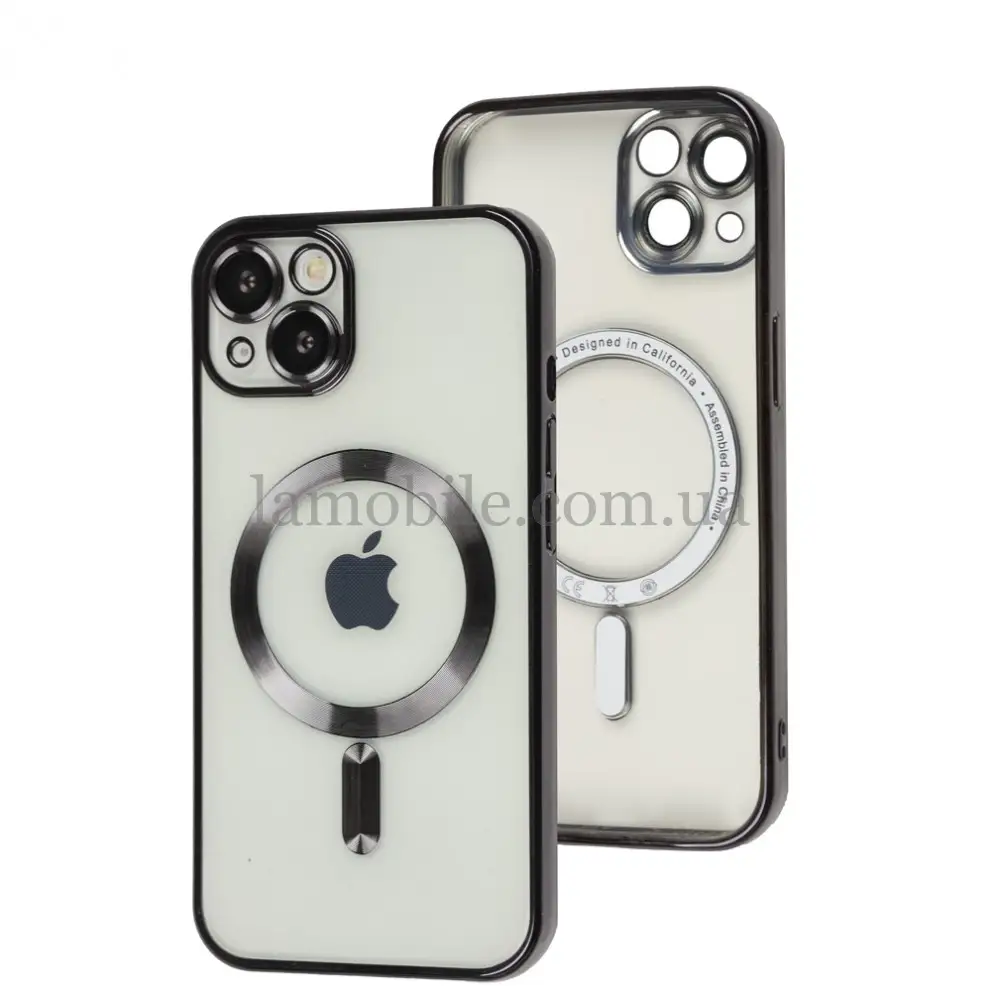 Чехол для iPhone 13 Fibra Chrome MagSafe black