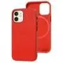 Чехол для iPhone 12 mini Leather with MagSafe red