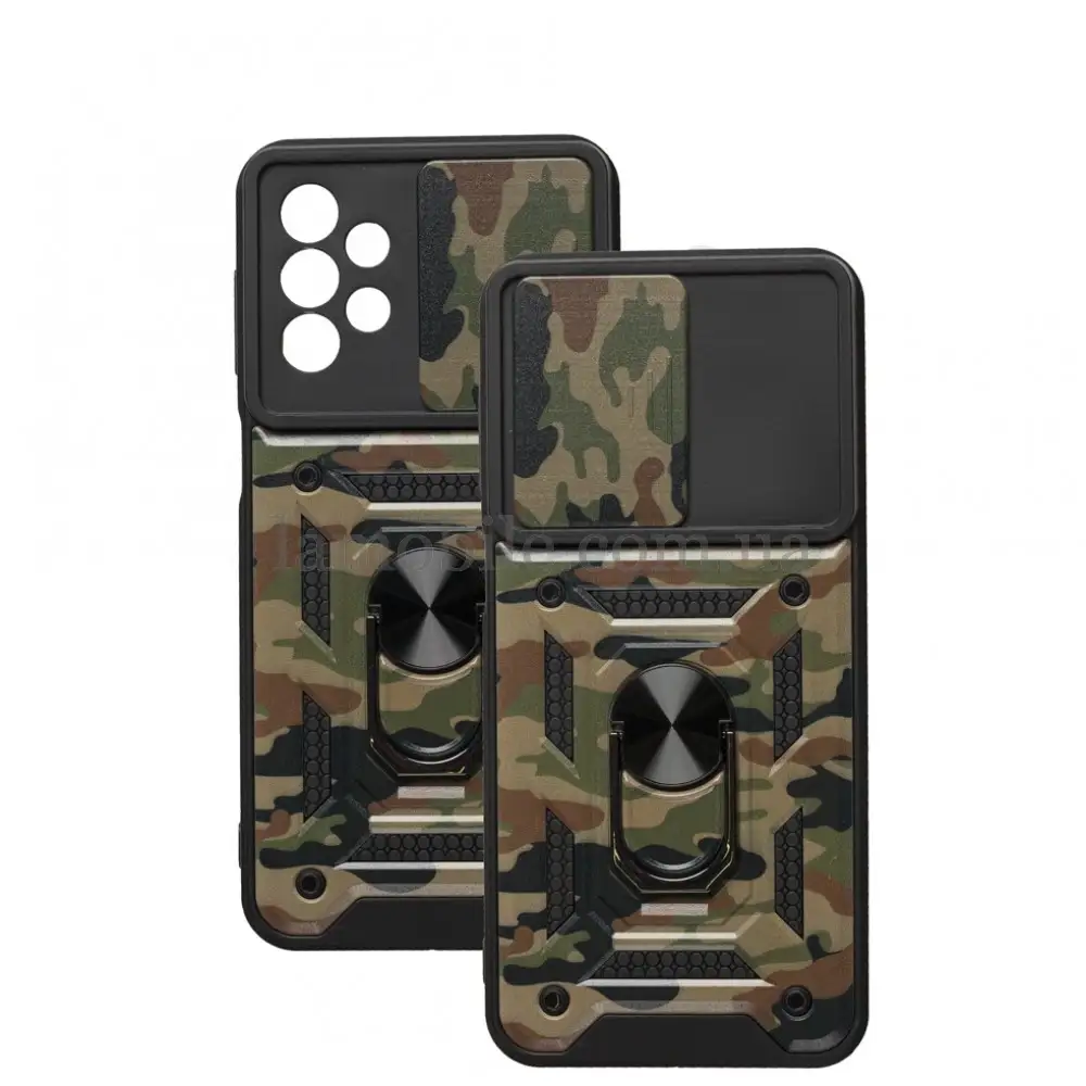 Чехол для Samsung Galaxy A23 Serge Ring Armor ударопрочный army brown
