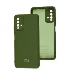 Чохол для Xiaomi Redmi 9T Silicone Full camera army green