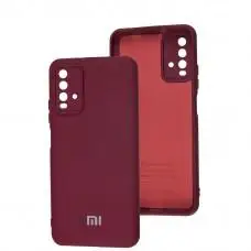 Чохол для Xiaomi Redmi 9T Silicone Full camera marsala