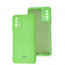 Чохол для Xiaomi Redmi 9T Silicone Full camera light green