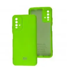 Чохол для Xiaomi Redmi 9T Silicone Full camera зелений / lime green