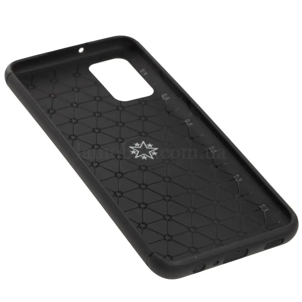 Чехол для Samsung Galaxy A02s (A025) Deen под магнитный держатель черный / красный