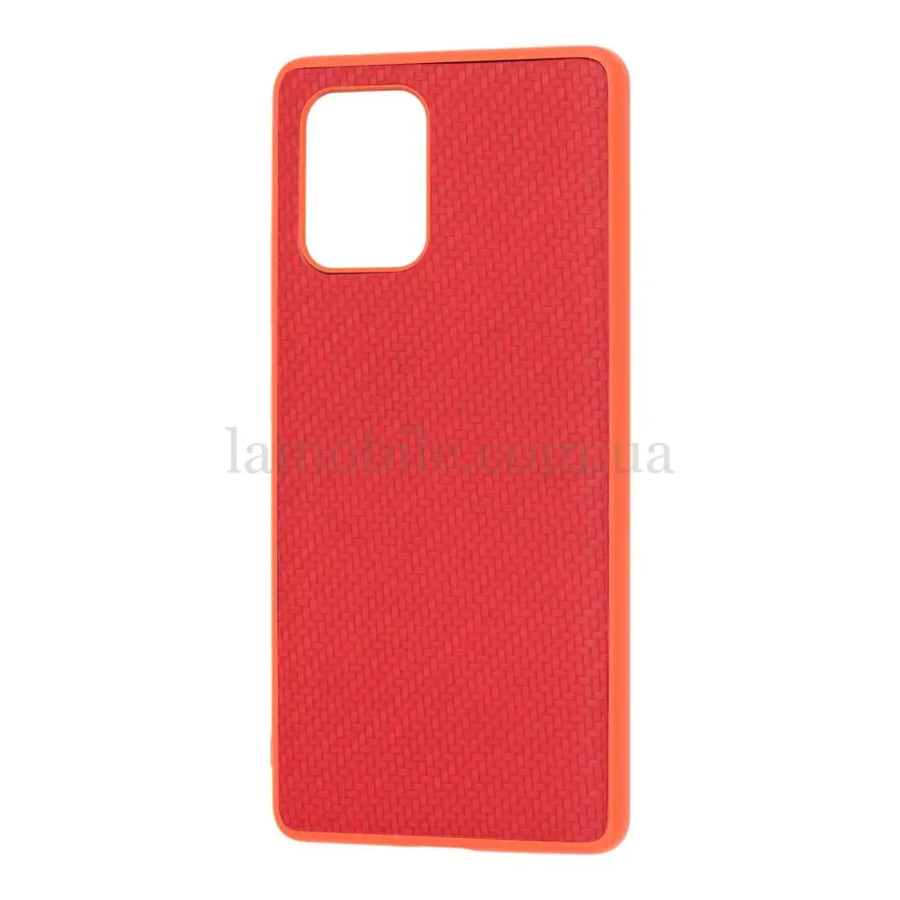 Чохол для Samsung Galaxy S10 Lite (G770) Carbon New червоний