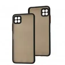 Чохол для Samsung Galaxy A22 (A226) LikGus Totu camera protect чорний / червоний