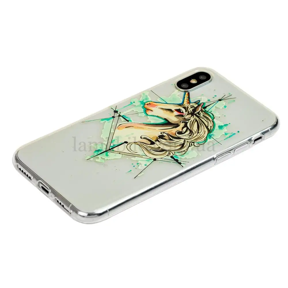 Чохол силіконовий для iPhone X / Xs єдиноріг