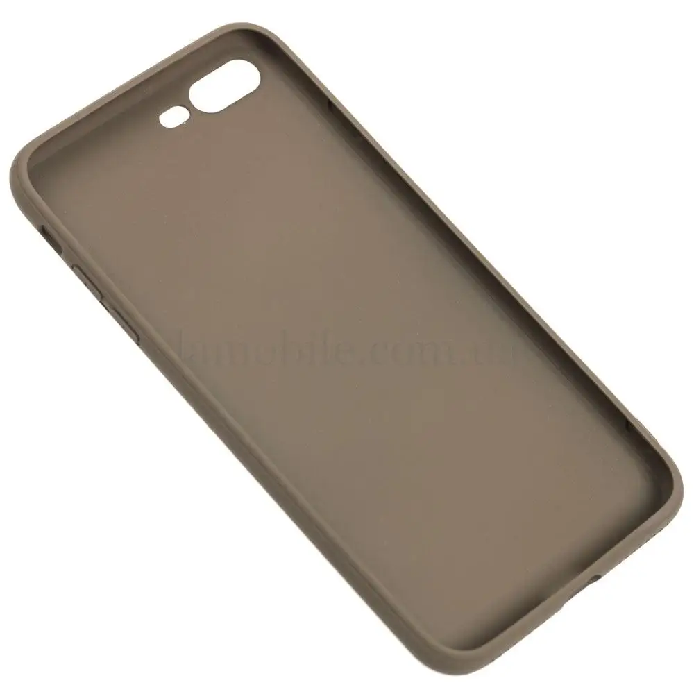 Чехол Leather для iPhone 7 Plus / 8 Plus эко-кожа защита 360 светло коричневый