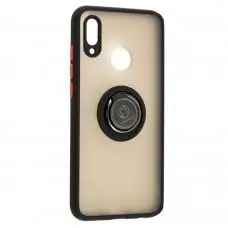 Чехол для Huawei P Smart 2019 LikGus Edging Ring черный / красный