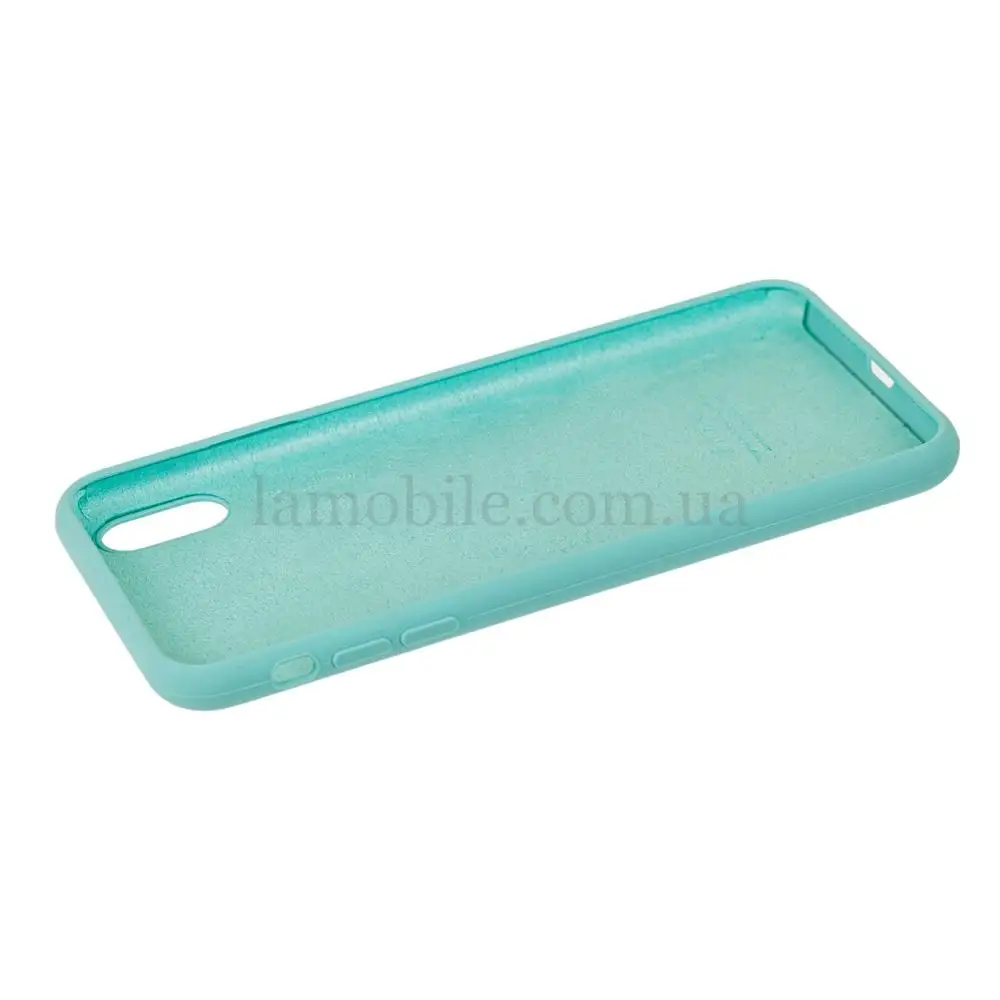 Чохол для iPhone X / Xs Silicone Full бірюзовий / marine green