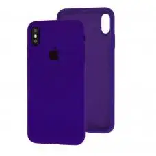 Чехол для iPhone X / Xs Silicone Full фиолетовый / ultra violet