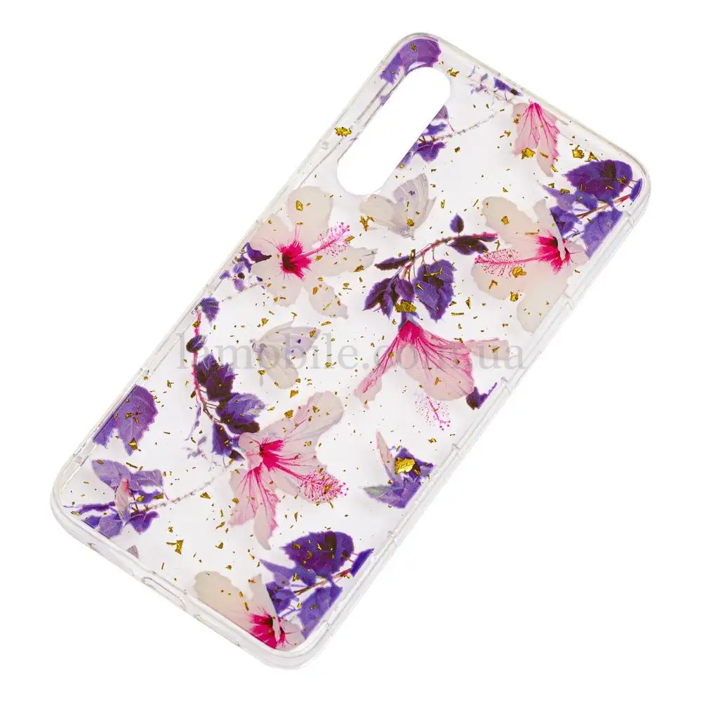 Чохол для Xiaomi Mi 9 Flowers Confetti "китайська фіолетова троянда"