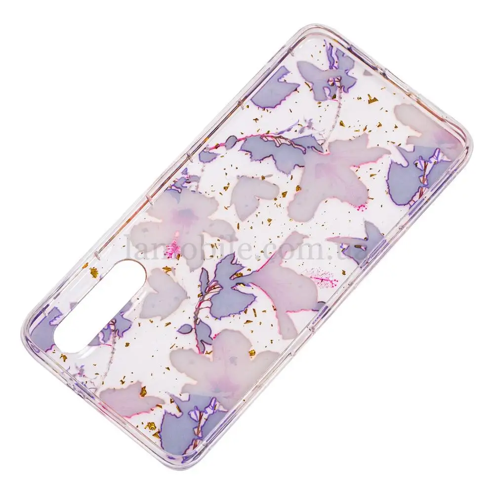 Чохол для Xiaomi Mi 9 Flowers Confetti "китайська фіолетова троянда"
