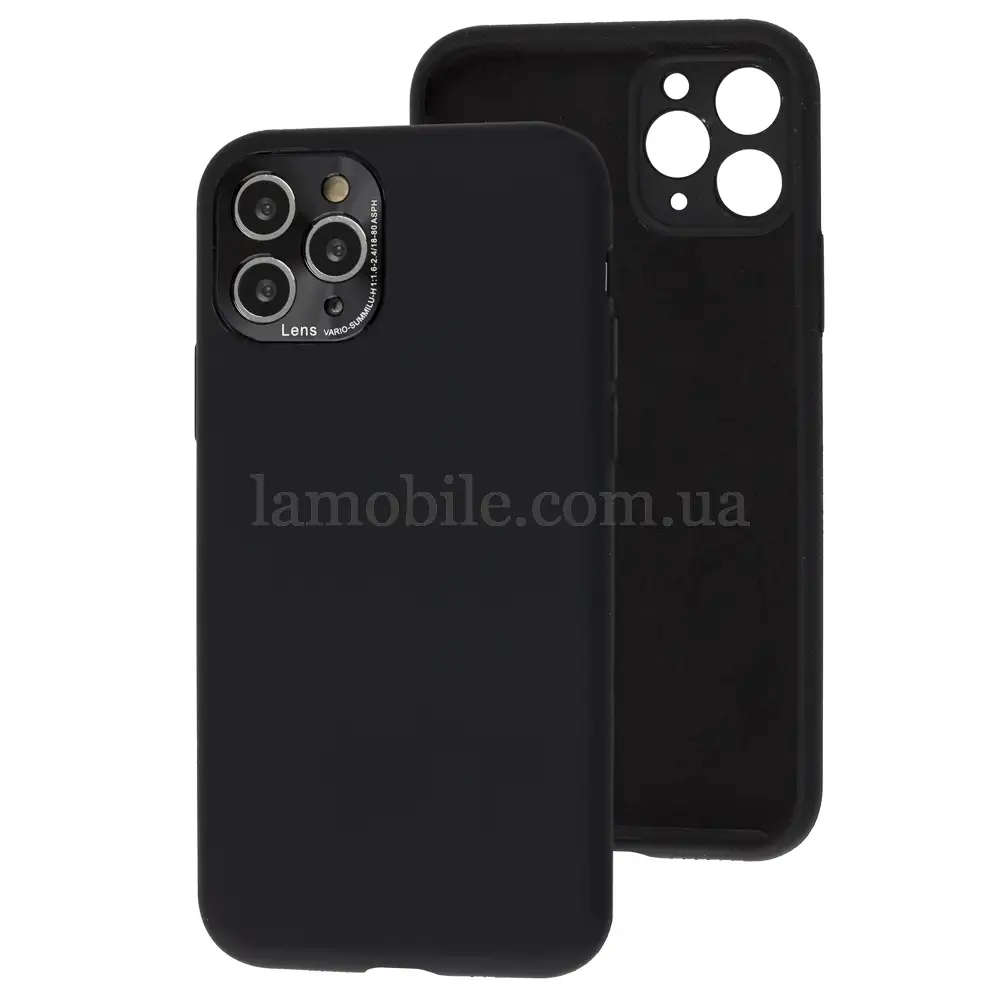 Чехол для iPhone 11 Pro Silicone Full camera Lens черный