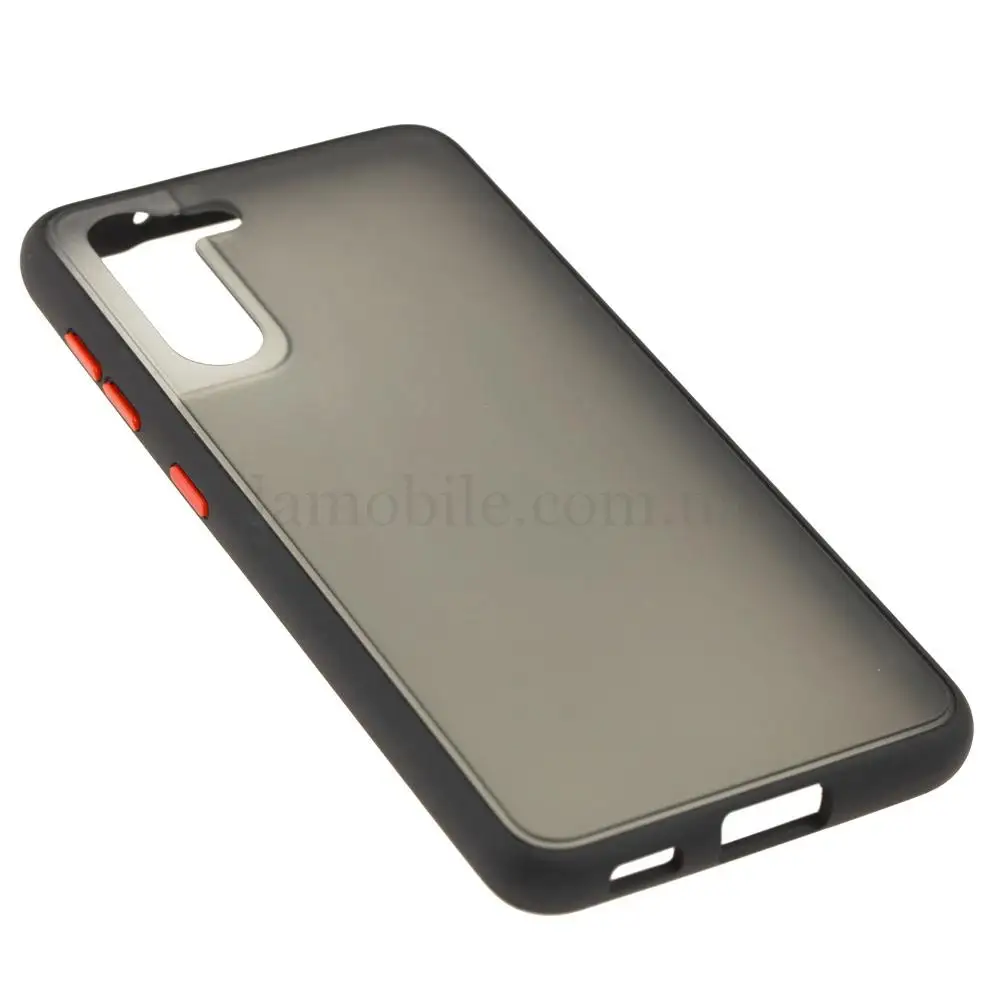 Чохол для Samsung Galaxy S21 (G991) LikGus Maxshield чорний / червоний