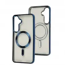 Чохол для Samsung Galaxy S24+ / S25+ Crystal Chrome MagSafe blue
