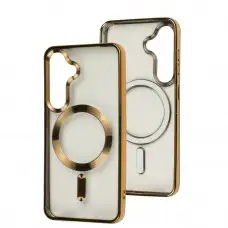Чохол для Samsung Galaxy S24 Crystal Chrome MagSafe gold