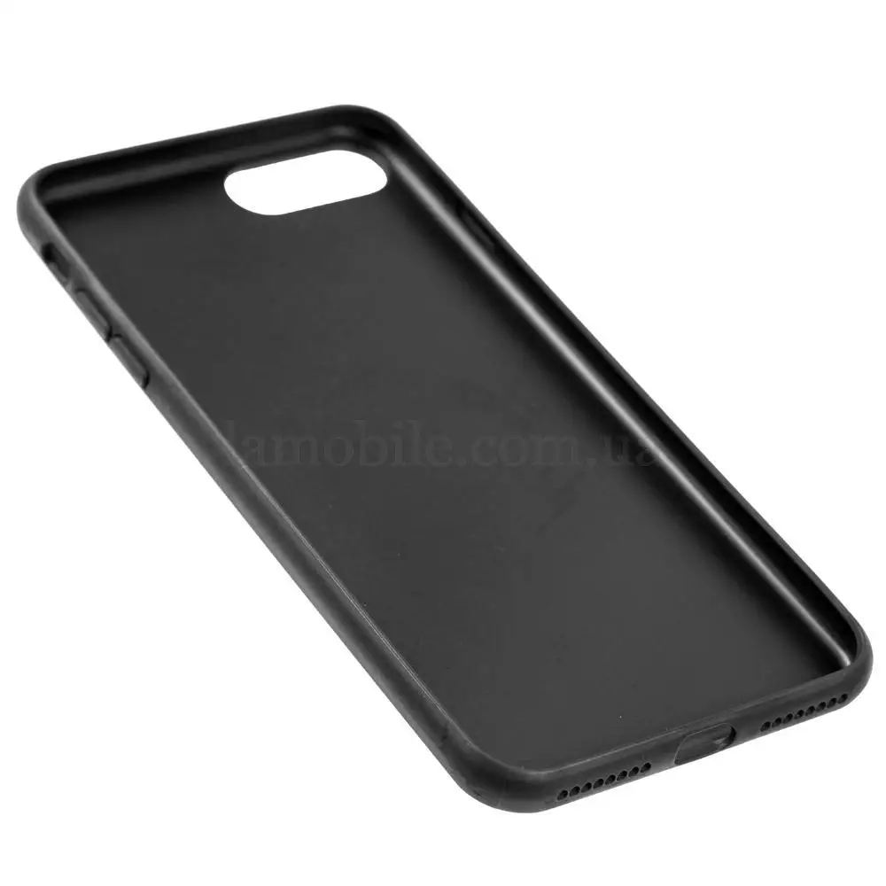 Чохол для iPhone 7 Plus / 8 Plus шкіра метал чорний