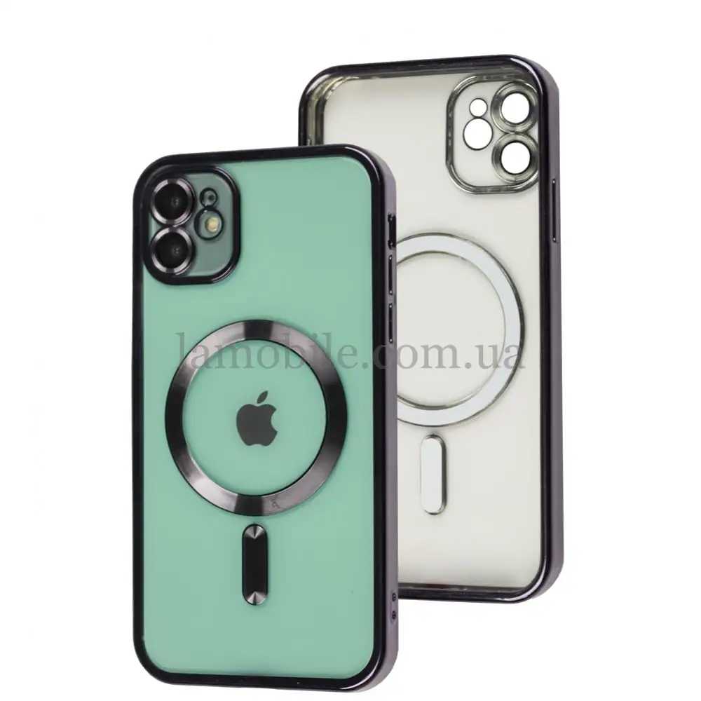 Чохол для iPhone 11 Fibra Chrome MagSafe deep purple