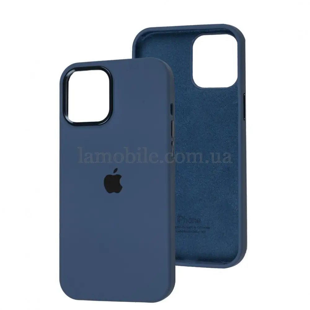 Чехол для iPhone 12 Pro Max New silicone case navy blue