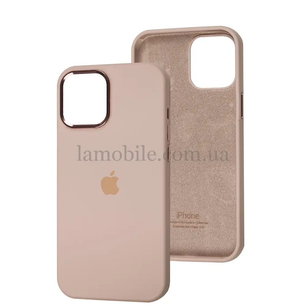 Чехол для iPhone 12 Pro Max New silicone case pink sand