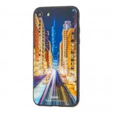 Чехол White Knight для iPhone 7 / 8 Glass метро