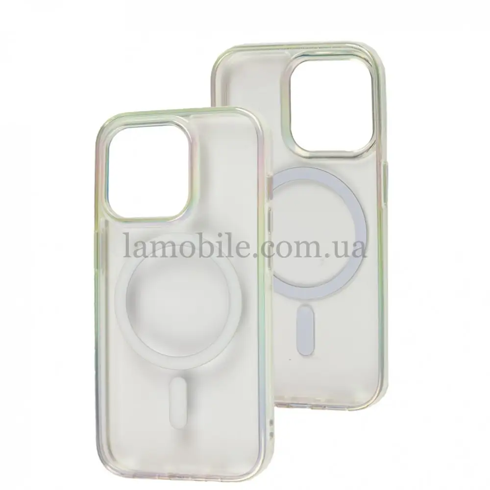 Чехол для iPhone 14 Pro WAVE Blinding light MagSafe transparent