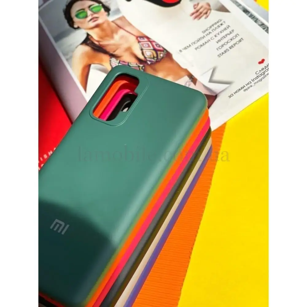 Чохол для Xiaomi Redmi Note 10/10S Lime silicon з мікрофіброю оранжевий (orange)