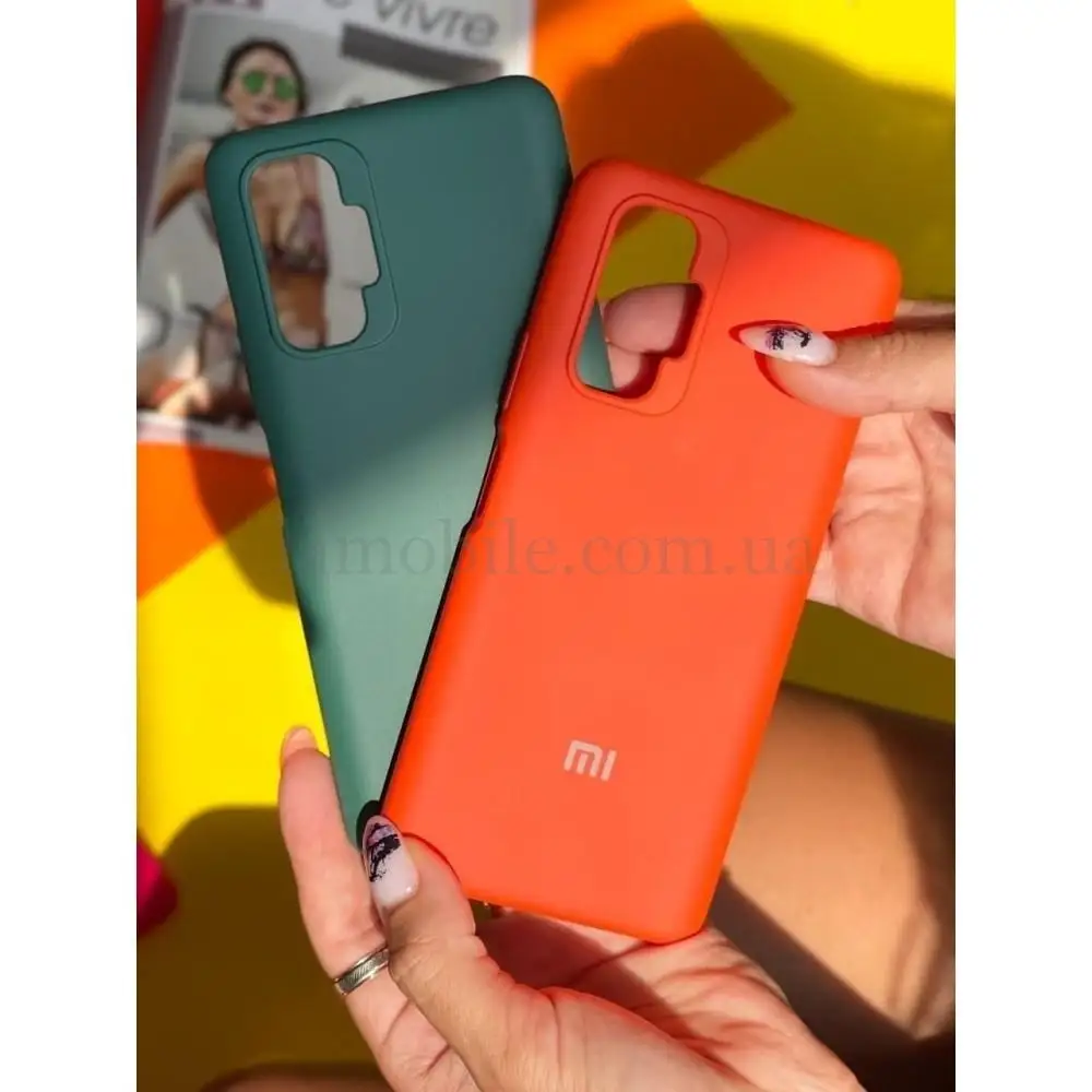 Чохол для Xiaomi Redmi Note 10/10S Lime silicon з мікрофіброю оранжевий (orange)