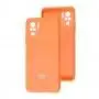 Чохол для Xiaomi Redmi Note 10/10S Lime silicon з мікрофіброю оранжевий (orange)