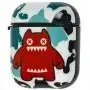 Чохол для AirPods Young Style zombiescat білий/зелений