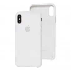 Чехол Silicone для iPhone X / Xs Premium case белый