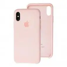 Чехол для iPhone X / Xs Silicone case pink sand