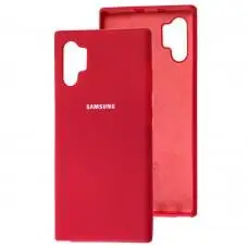 Чохол для Samsung Galaxy Note 10+ (N975) Silicone Full вишневий