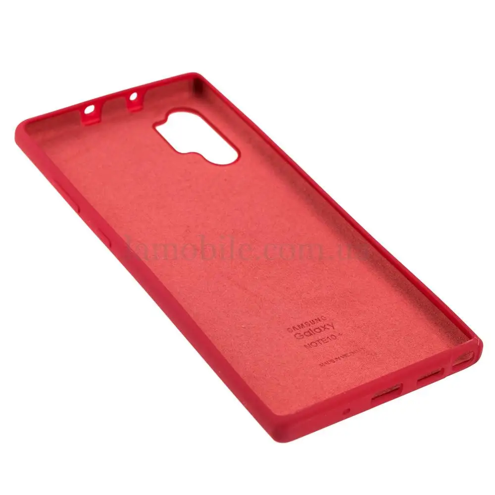 Чохол для Samsung Galaxy Note 10+ (N975) Silicone Full вишневий