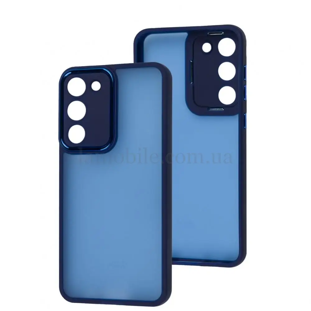 Чохол для Samsung Galaxy S23+ (S916) Luxury Metal Lens синій