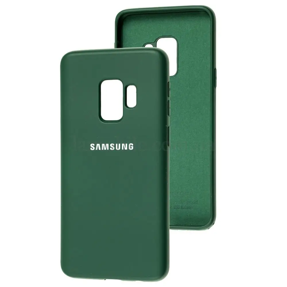 Чехол для Samsung Galaxy S9 (G960) Silicone Full зеленый / dark green