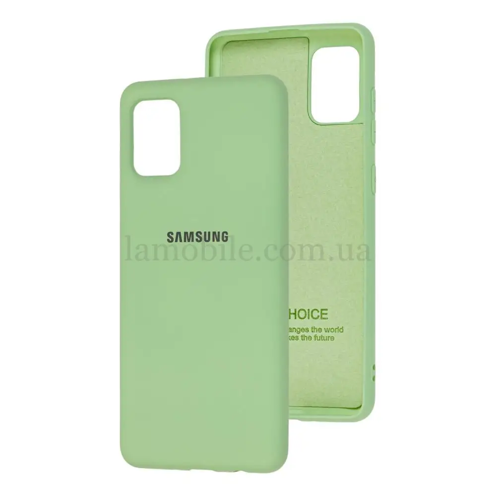 Чехол для Samsung Galaxy A31 (A315) Silicone Full мятный / mint