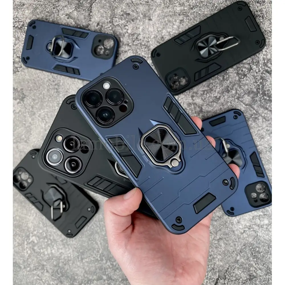 Чохол для Xiaomi Redmi Note 12 4G Military Armor Ring black