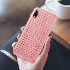 Чохол для iPhone Xr Baseus BV Weaving рожевий