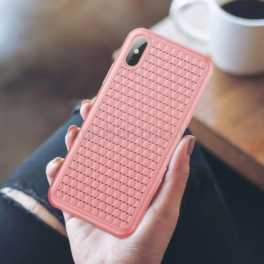 Чехол для iPhone Xs Max Baseus BV Weaving розовый