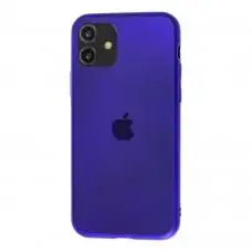 Чохол для iPhone 11 TPU Matt синій