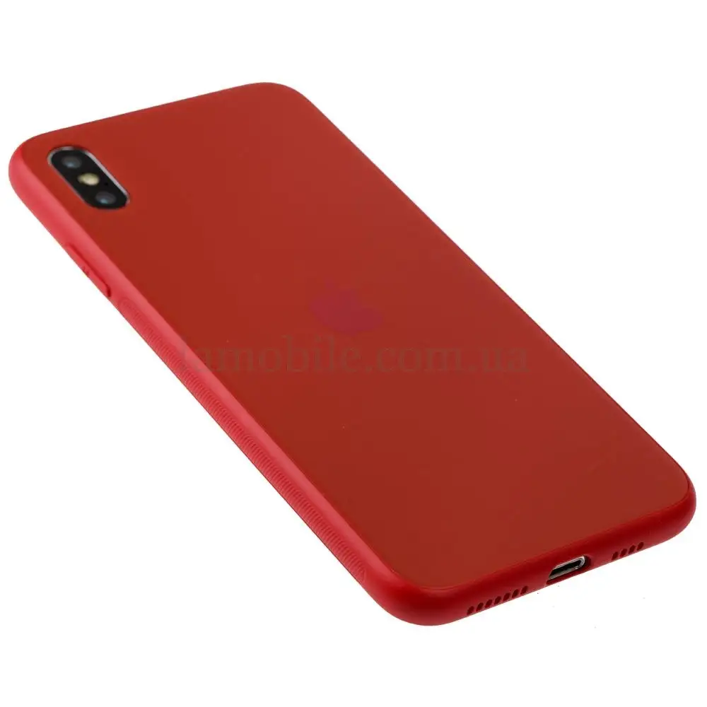 Чохол для iPhone Xs Max TPU Matt червоний