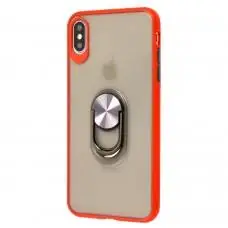 Чехол для iPhone Xs Max LikGus Maxshield Magnetic Ring красный