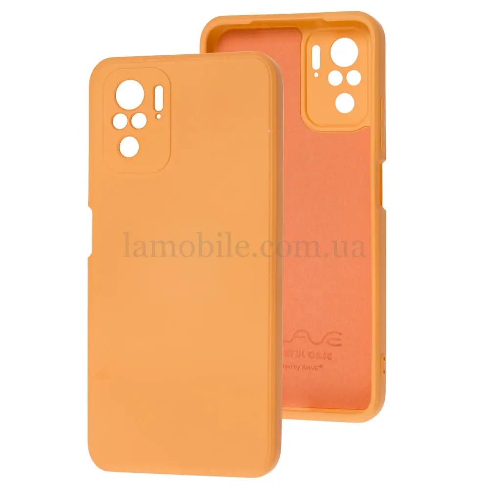 Чехол для Xiaomi Redmi Note 10 / 10s Wave colorful peach